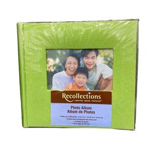 Recollections Photo Album Green New Holders 200 Photos